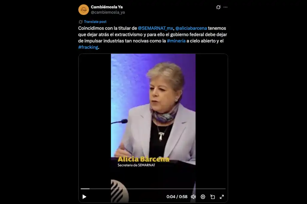 #CambiémoslaYa! distorsiona a Alicia Bárcena para imponer su agenda.