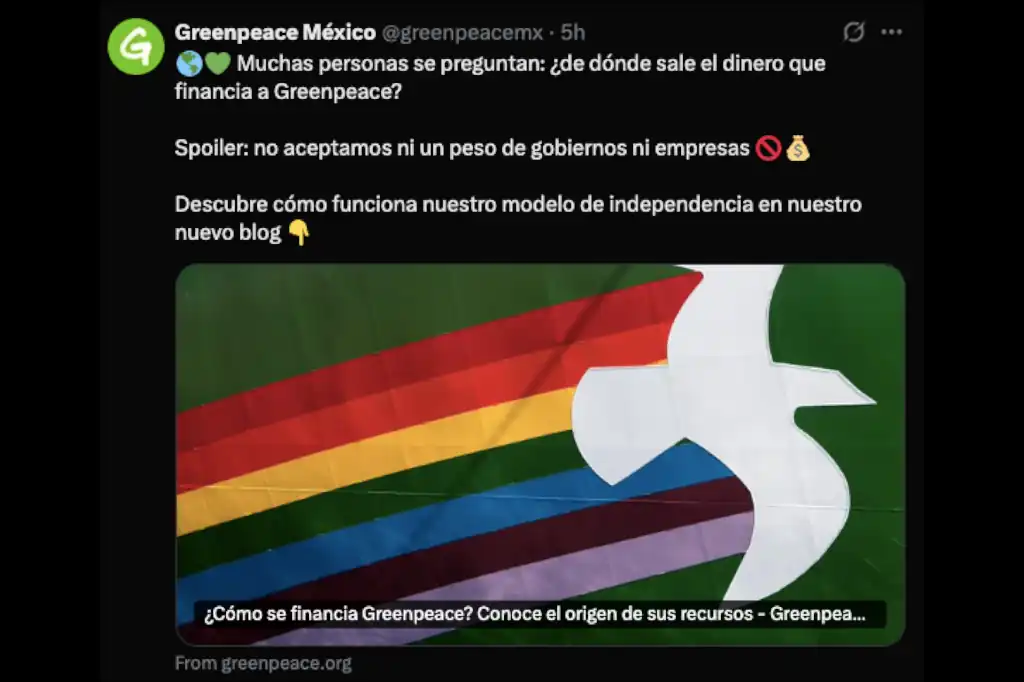 Greenpeace y la transparencia a medias, independencia financiada por fundaciones millonarias.