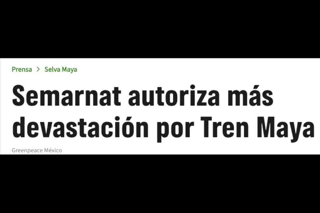 El ambientalismo intenta demeritar a SEMARNAT ante el progreso de la Terminal Multimodal Cancún del Tren Maya.