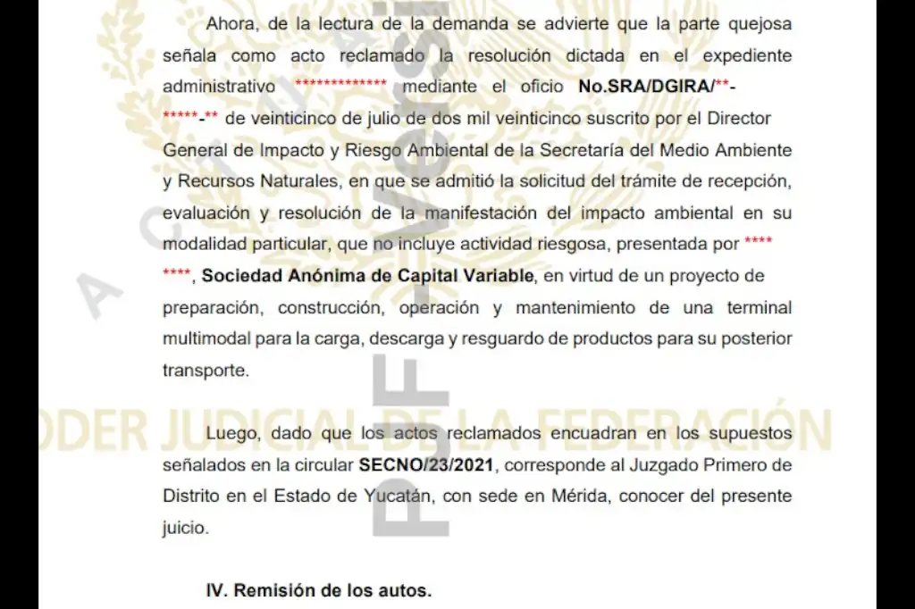Cemda judicializa la estación de carga del Tren Maya.